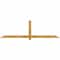 Ekena Millwork Eugene Rough Sawn Timber Gable Bracket, Western Red Cedar, 96"W x 28"H x 4"D x 4"F, 7/12 Pitch GBW096X28X0404EUG00RWR - alternate 1